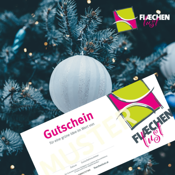 Gutschein Weihnachten Garten