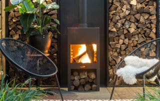 feuer im garten gartenkamin