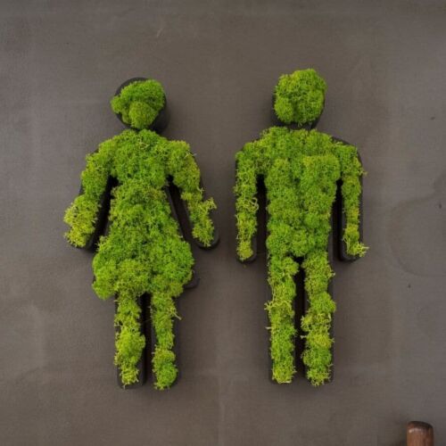 Deko Buchstaben aus Moos | FLAECHENlust Gartenshop