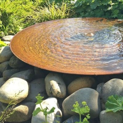wasserschale Garten Terrasse