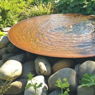 wasserschale Garten Terrasse