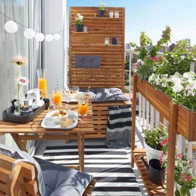 balkon sichtschutz balkongarten gestalten